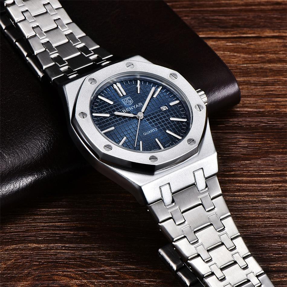 Benyar Stainless Steel Minimalist Watch Benyar