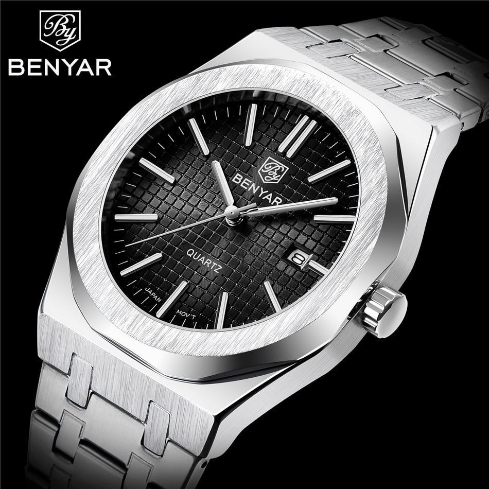 Benyar Stainless Steel Minimalist Watch Benyar
