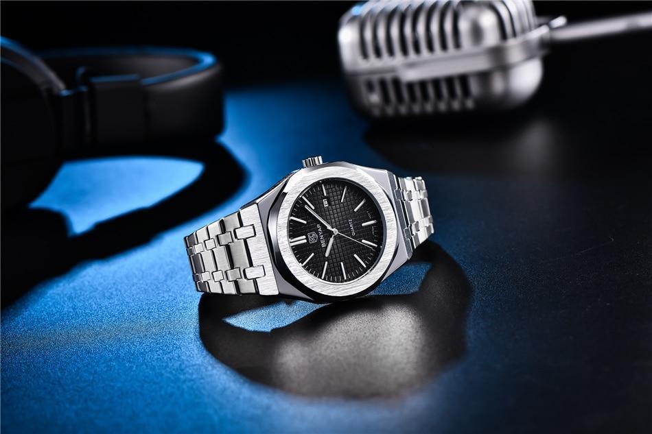 Benyar Stainless Steel Minimalist Watch Benyar