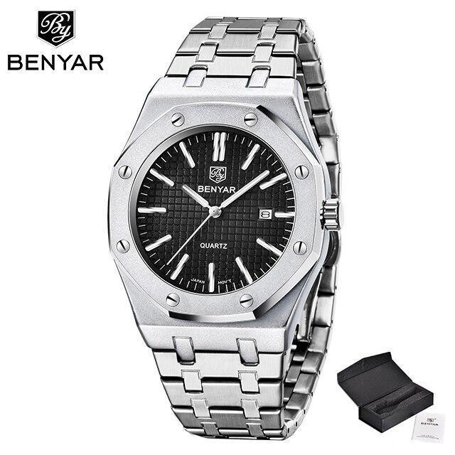 Benyar Stainless Steel Minimalist Watch Benyar